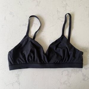 SKIMS Fits Everybody Crossover Bralette in Onyx
